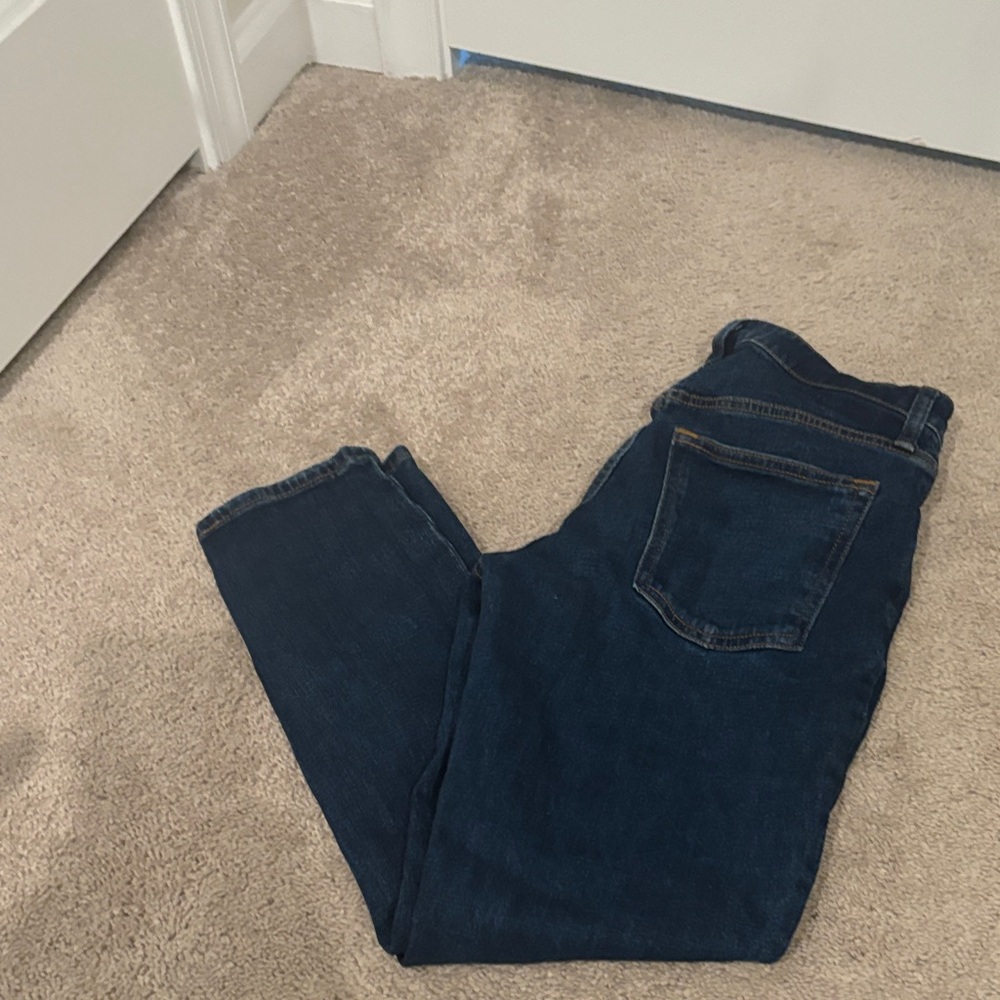 Abercrombie & Fitch Women's High Rise Jeans - Dark Blue